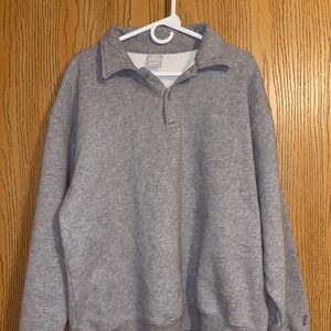 Tna
COZY FLEECE BOYFRIEND POLO SWEATSHIRT